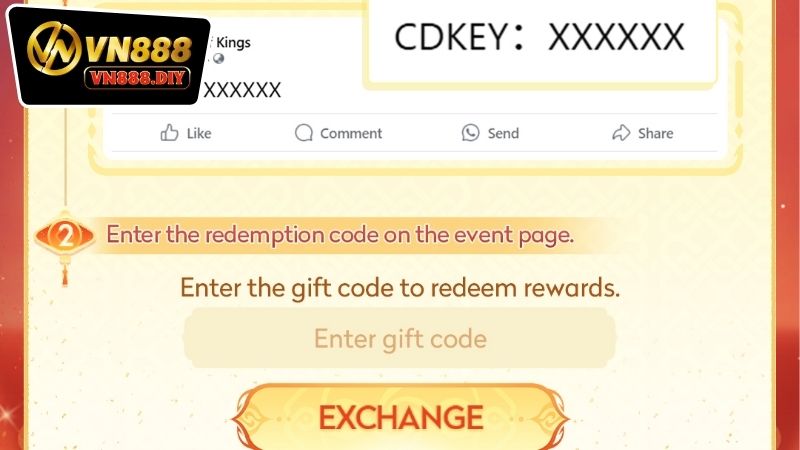 Phân loại giftcode VN888 hôm nay